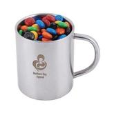 M&M's In Double Wall Stainless Steel Barrel Mug