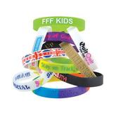 12mm Wide Silicone Wrist Band (INDENT)