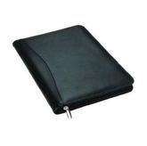 Bonded Leather A4 Compendium - Black