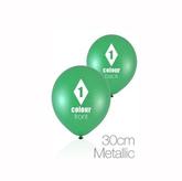 Metallic 30cm Balloons - 1 ink colour front and back