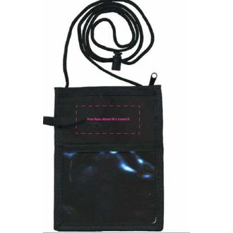 Neck Wallet with adjustable lanyard attached - PRINTED with LOGO