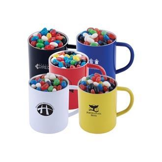Assorted Colour Mini Jelly Bean in Stainless Steel Mug