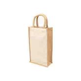 Eco Jute 2 Bottle Wine Bag