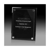 Business Award Plaque with Raised Acrylic Panel Small