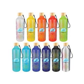 Gelato Aluminium Drink Bottle with Bamboo Lid