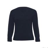 Merino Detailed Vee Pullover - Womens