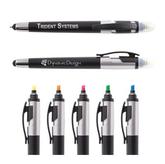 Trident Ballpoint Pen / Stylus Highlight Marker (INDENT)