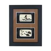 Australian Made Rock Art Painting 2 in 1 Framed 17x14cm