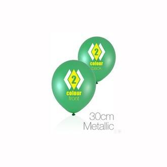 Metallic 30cm Balloons - 2 ink front and back