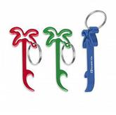 Palm Tree Bottle Opener Key Ring