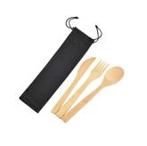 Miso Bamboo Cutlery Set in Microfibre Pouch