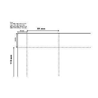 White Name Tag Inserts 81x113mm - 4 per page 50 sheets per pack