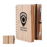 Bamboo Cover Notebook with Pen