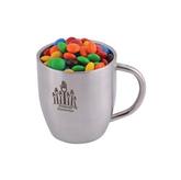 M&M's in Stainless Steel Curved Mug