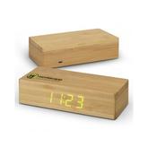 Bamboo Wireless Charging Clock