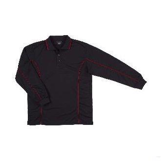 PODIUM L/S PIPING POLO