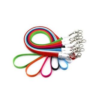 3-in-1 Polyester Charging Cable Lanyard