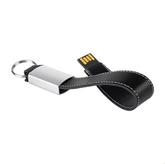Chain USB Leather Flash Drive