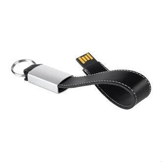 Chain USB Leather Flash Drive