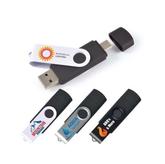 Swivel USB Flash Drive Dual 8GB