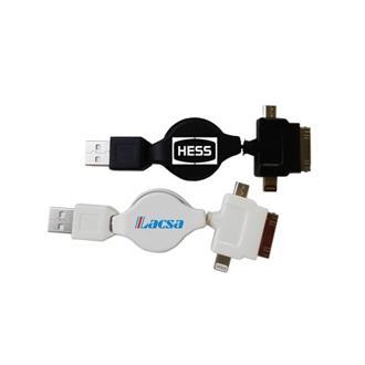 3 in 1 Retractable USB Charger