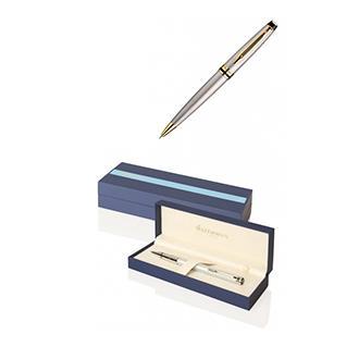 Waterman New Expert Ball Point Pen - Brushed Stainless GT