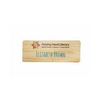 Bamboo Eco Small Name Tag