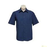 Mens Micro Check Shirt -Short Sleeve