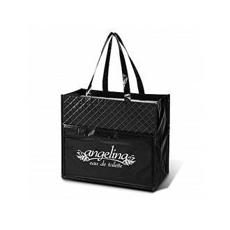 Quilted Laminated Diamond Tote