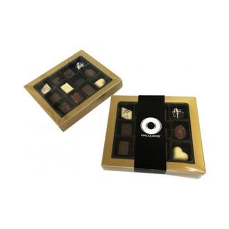 12 Pack Choc Box GOLD Rim