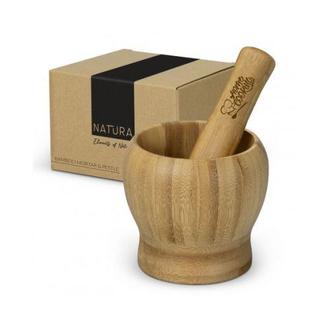 Bamboo Mortar and Pestle