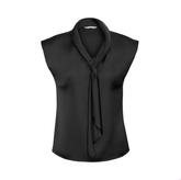 Ladies Shimmer Tie Neck Top