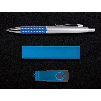 Superior Gift Set - Bling Pen Velocity Power Bank Swivel Fla