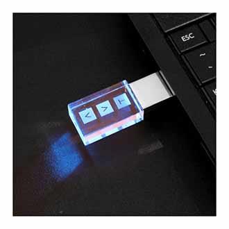 3D Crystal Flash Drive