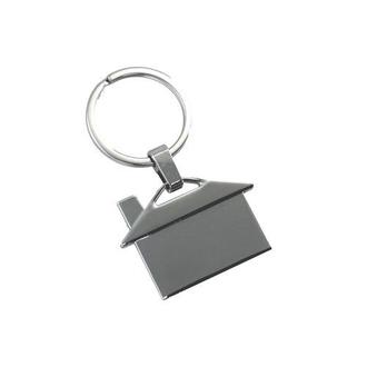 House Shaped Metal Keyring