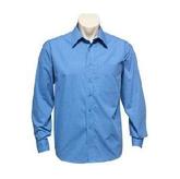 Mens Micro Check Shirt-Long Sleeve