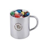 Assorted Colour Maxi Jelly Beans in Barrel Mug