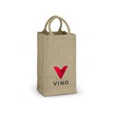 Jute Four Bottle Wine Carrier