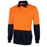 Hi Vis L/S Jacquard Polo