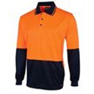 Hi Vis L/S Jacquard Polo