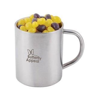Corporate Colour Mini Jelly Beans in Barrel Mug