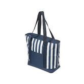 17.5 Litre Zippered Striped Beach Cooler bag